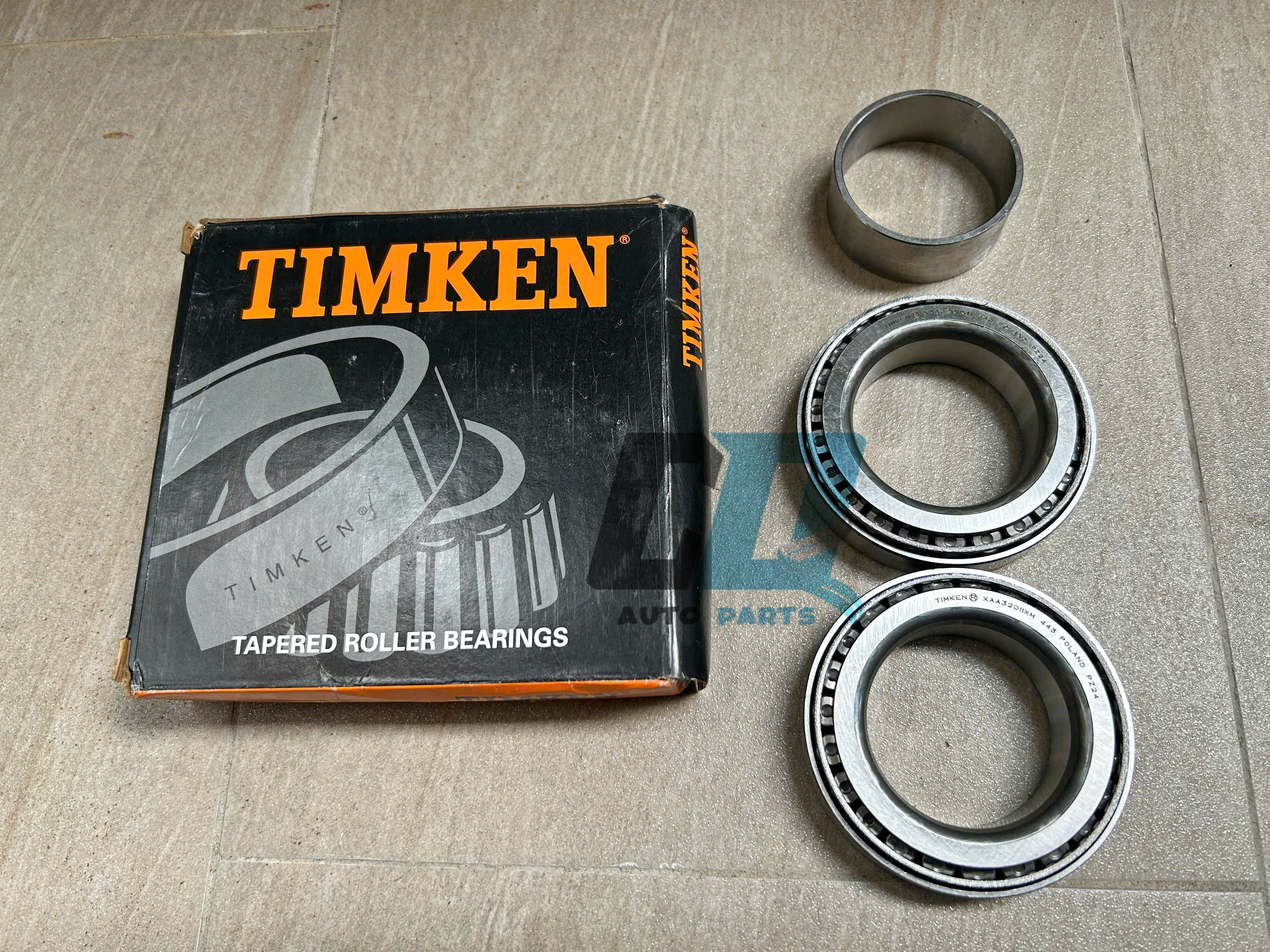 Bạc đạn bánh sau 07 (2 vòng + ống cách) TIMKEN